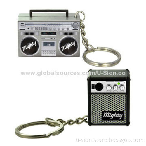 Promotional Fashionable Multifunction USB Flash Drives with Keyring, 512MB to 64GB Capacity